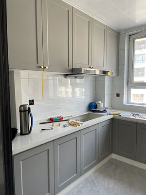 Modern Kitchen Furniture Melamine Kitchen Cabinets For Small Apartment