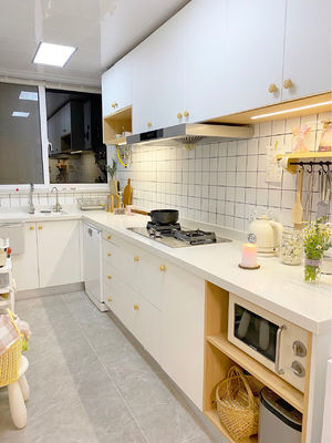 Modern Kitchen Furniture Melamine Kitchen Cabinets For Small Apartment