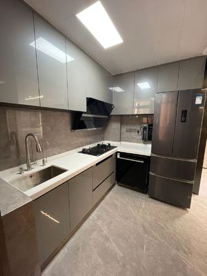 Modular Storage Minimalist Modern Complete Set China Kitchen Cabinets