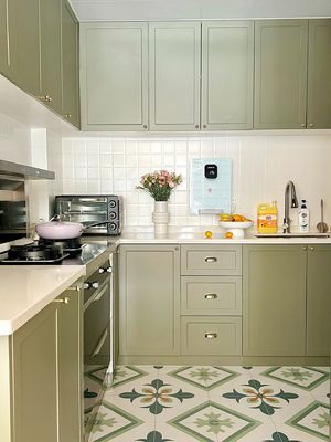 Modern White Cupboard High Quality Wooden Melamine Kitchen Cabinet Set