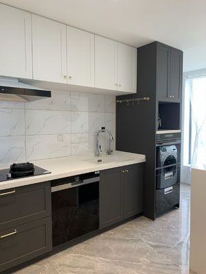 Modern White Cupboard High Quality Wooden Melamine Kitchen Cabinet Set