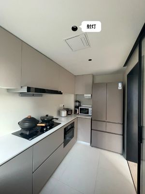 Custom 3D Design Modern Melamine Particle Board Wood Kitchen Cabinet