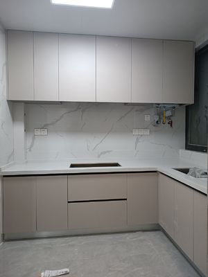 China Factory Good Price Wood Laminate Melamine Kitchen With Island