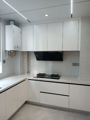 China Factory Good Price Wood Laminate Melamine Kitchen With Island