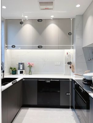 Finish Plywood Board Kitchen Cabinet Modern Design For Home Use