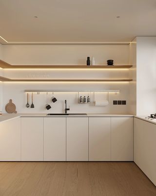 Free CAD Design Shaker Lacquer Window Wall Cabinet Modern Kitchen Cabinet