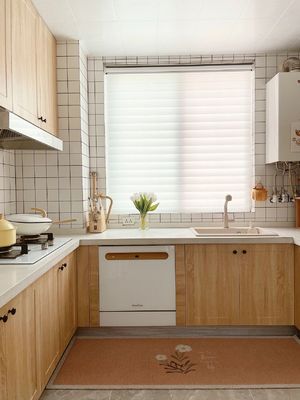 Melamine Modern Kitchen Cabinets Price Set For Apartment