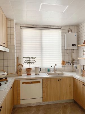 Melamine Modern Kitchen Cabinets Price Set For Apartment