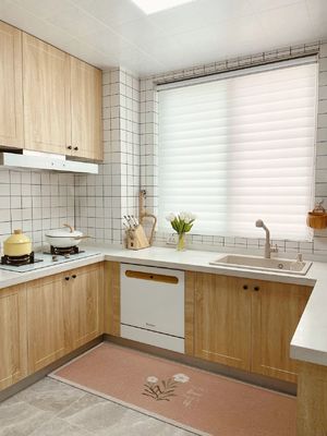 Elegant PVC Melamine Modular MDF Board Kitchen Cabinet Factory For Home
