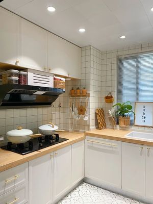Stylish Modern Wood Kitchen Cabinet For Contemporary Homes Hotel