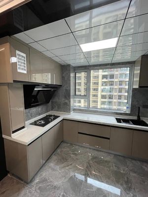 Large Dirty Proof White Modular Kitchen Cabinets  Antique Furniture Hotel