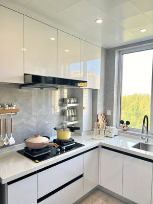 Custom Acrylic Lacquer Design Kitchen Cabinets For Global Projects