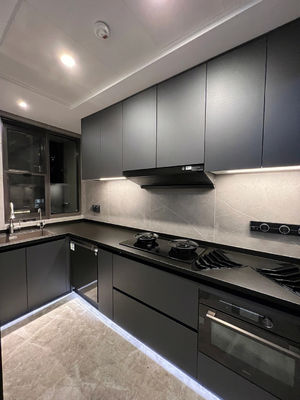 High End Kitchen Cabinet Italian Cusine Luxury Painting Laminate Full Modern