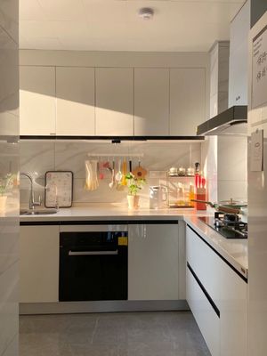 Modern Modular Kitchen Cabinets Lacquer Designs with Acrylic Door Finish