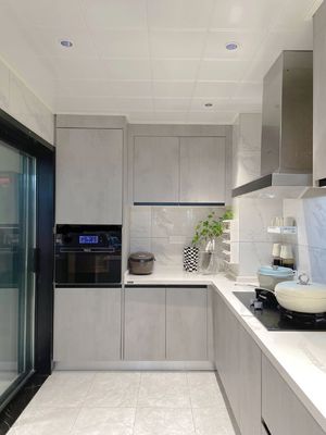Modern Plywood Cupboard Completed Cabinet Set With Islands Custom Kitchen