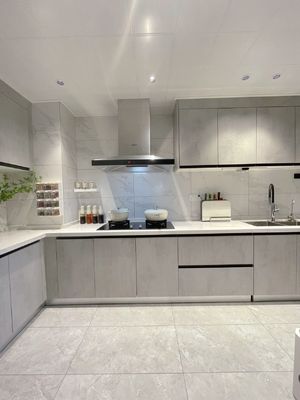 Modern Plywood Cupboard Completed Cabinet Set With Islands Custom Kitchen