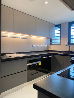 Modern Designs Kitchen Cabinets  For Apartment with Soft Closing Sliders
