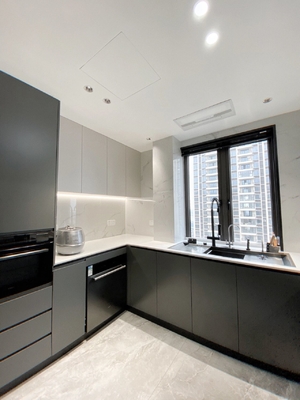 Residence Kitchen Wall Cabinet Full Sets Design Modern Customized With Seating