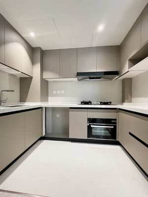 High End Melamine Kitchen Cabinet With Island Custom Cabinets
