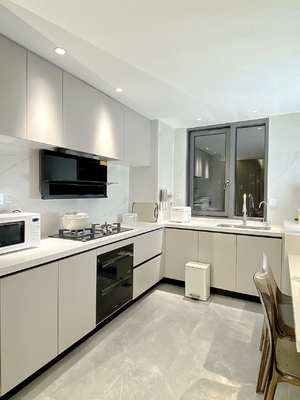 High End Melamine Kitchen Cabinet With Island Custom Cabinets