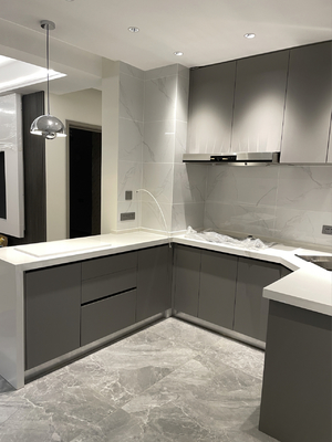 Contemporary Design Modern Kitchen Cabinet with Particle Board Carcase and Plywood Door