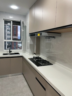 Contemporary Design Modern Kitchen Cabinet with Particle Board Carcase and Plywood Door