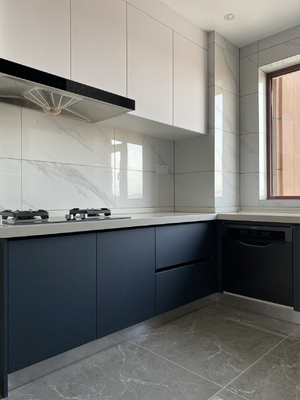 Atmospheric Multi-Color Texture Mix And Match Modern Kitchen Cabinets