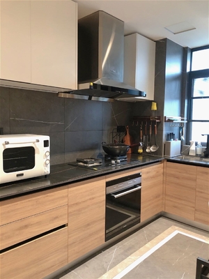 Laminate Kitchen Cabinets Full Set Home Furniture With Stainless Steel Sinks