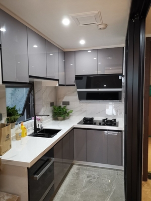 Laminate Kitchen Cabinets Full Set Home Furniture With Stainless Steel Sinks