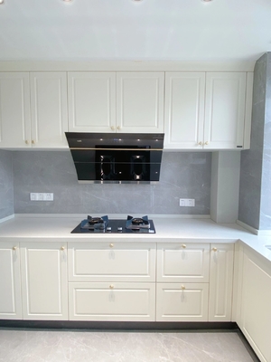 Anti-Scratch Lacquered Hygienic Particle Board Kitchen Cabinet