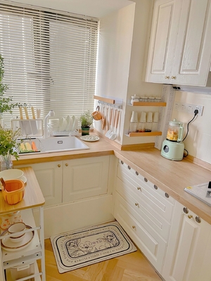 Modern Concise Style Custom Furniture Melamine Unit Kitchen Cabinets With Sink