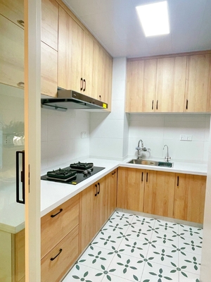 Residence Custom Sintered Stone / Marble / Granite Laminate Kitchen Furniture Sets