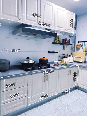 Residence Custom Sintered Stone / Marble / Granite Laminate Kitchen Furniture Sets