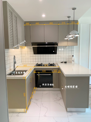 Standard Export Packing Customized Storage Kitchen Cabinet Design