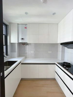 Linear Style Fixed George Standard Export Packing Customized Wooden Kitchen Cabinet