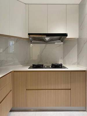 Artificial Stone Three Section Track Export Packing Cabinet Wooden Closet