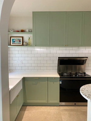 Artificial Stone Export Packing Wooden Furniture Kitchen Cabinets