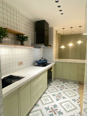 Artificial Stone Export Packing Wooden Furniture Kitchen Cabinets