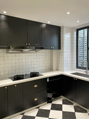 Artificial Stone Export Packing Wooden Furniture Kitchen Cabinets