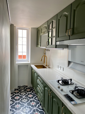 Home Furniture Kitchen Cabinets With  MDF Door Material