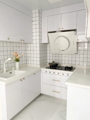 Laminated Modular Kitchen Cupboard Cabinet Set Home Furniture