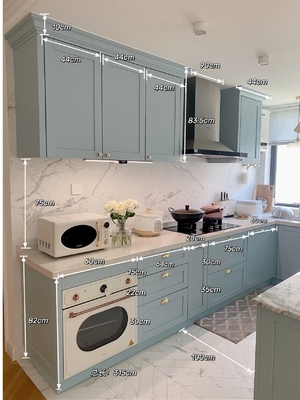 Laminated Modular Kitchen Cupboard Cabinet Set Home Furniture