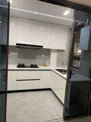Standard Customized Plywood Export Packing Kitchen Cabinets For Hotel