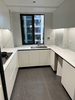 Standard Customized Plywood Export Packing Kitchen Cabinets For Hotel
