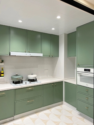 Modular Cuisine Equipment Hutch Flat Pack Storage Home Kitchen Cabinets