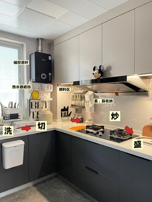 Modular Cuisine Equipment Hutch Flat Pack Storage Home Kitchen Cabinets