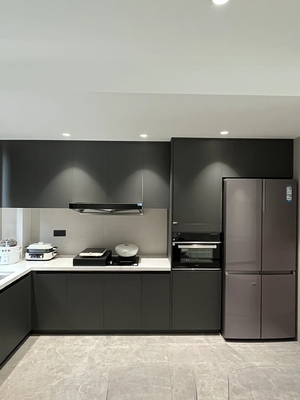 Modular Kitchen Cabinet Design With Rta Lacquer Finish For Residence