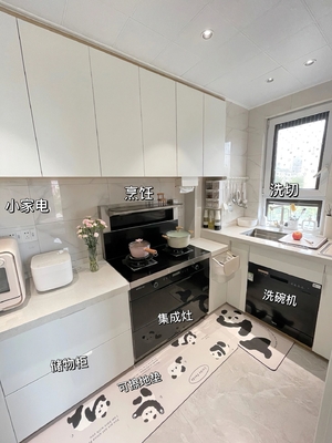 Contemporary L-Shape Medium Kitchen Shaker Cabinets Modular Customized Furniture