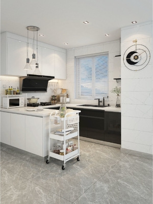 Customized Matte Lacquer Finish Melamine Plywood Design Kitchen Cabinet