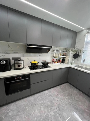 Lacquer Cupboard Customized Own Design Modern Kitchen Plywood Wooden Cabinet